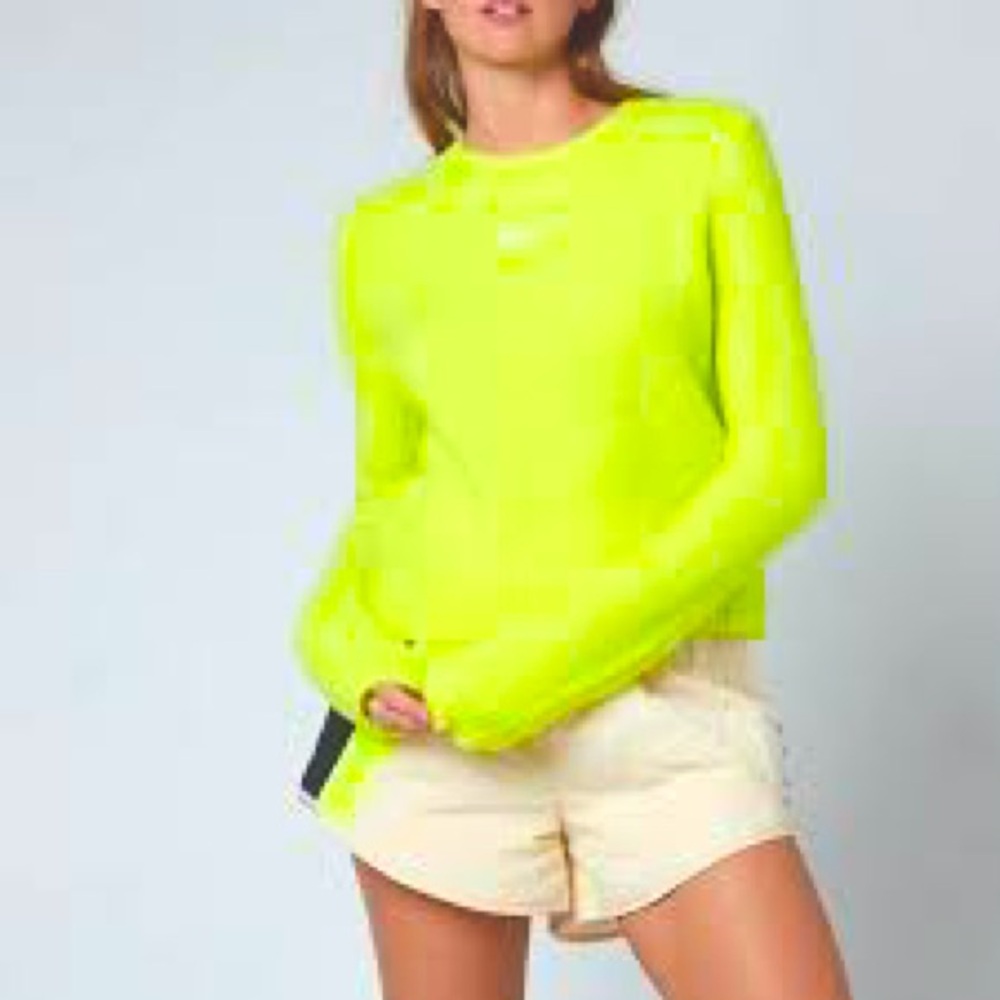 PE NATION Australian Brand Neon Yellow Sweater XS